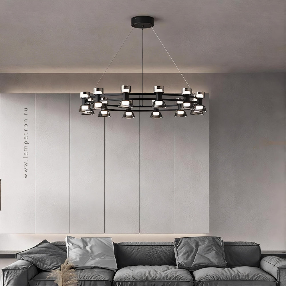 BLASIUS Ring Chandelier by Lampadom - angle view
