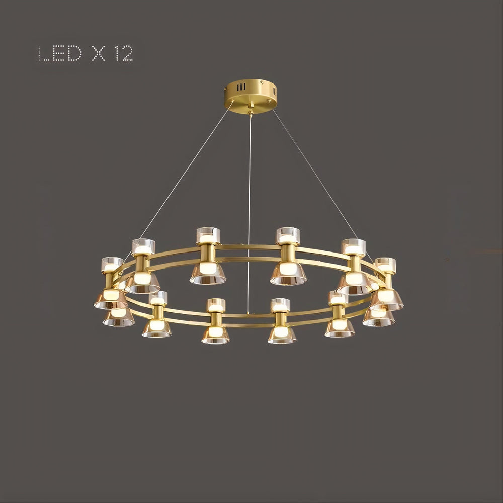 BLASIUS Ring Chandelier by Lampadom - scale reference