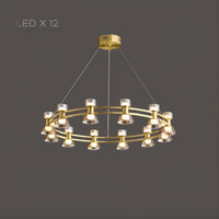 BLASIUS Ring Chandelier by Lampadom - scale reference