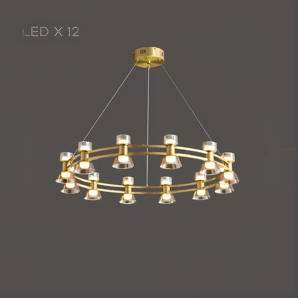 BLASIUS Ring Chandelier by Lampadom - top view