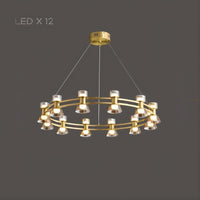 BLASIUS Ring Chandelier by Lampadom - top view