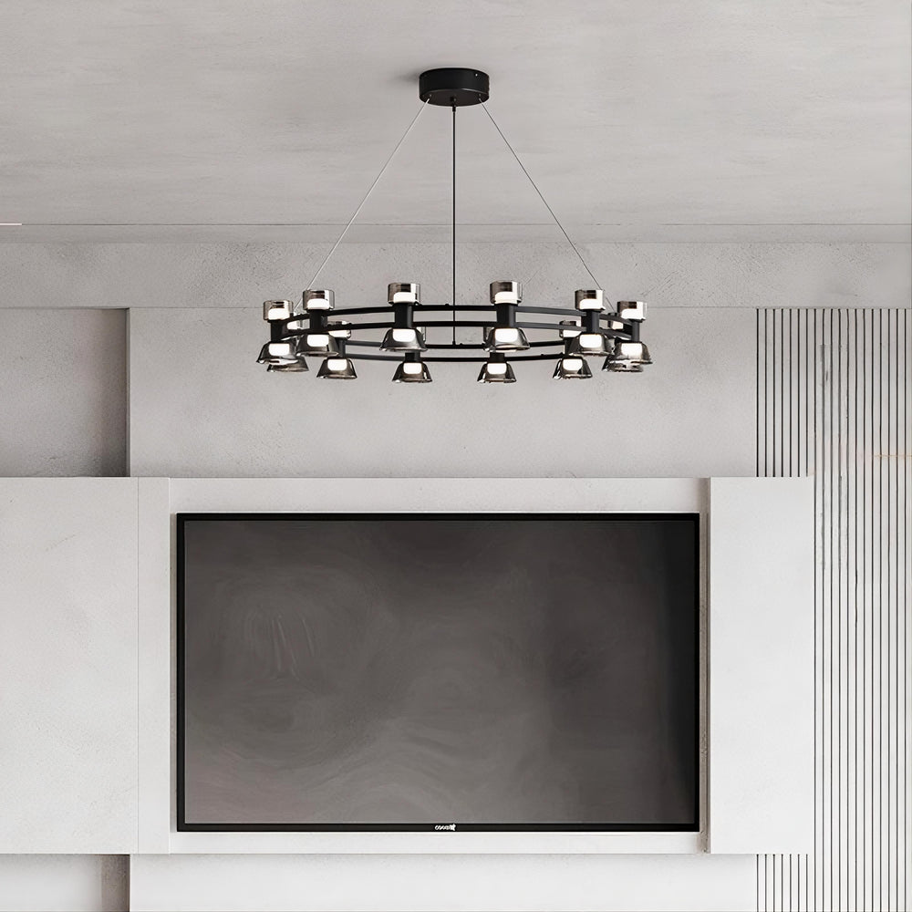 BLASIUS Ring Chandelier by Lampadom - top view