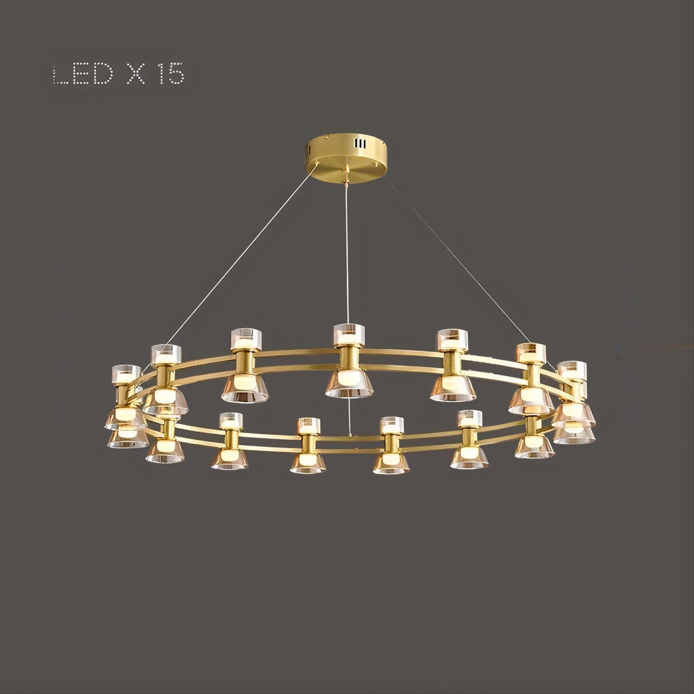 BLASIUS Ring Chandelier by Lampadom - top view