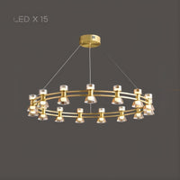 BLASIUS Ring Chandelier by Lampadom - side view