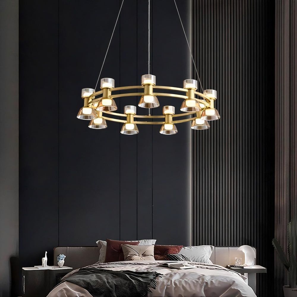 BLASIUS Ring Chandelier by Lampadom - top view