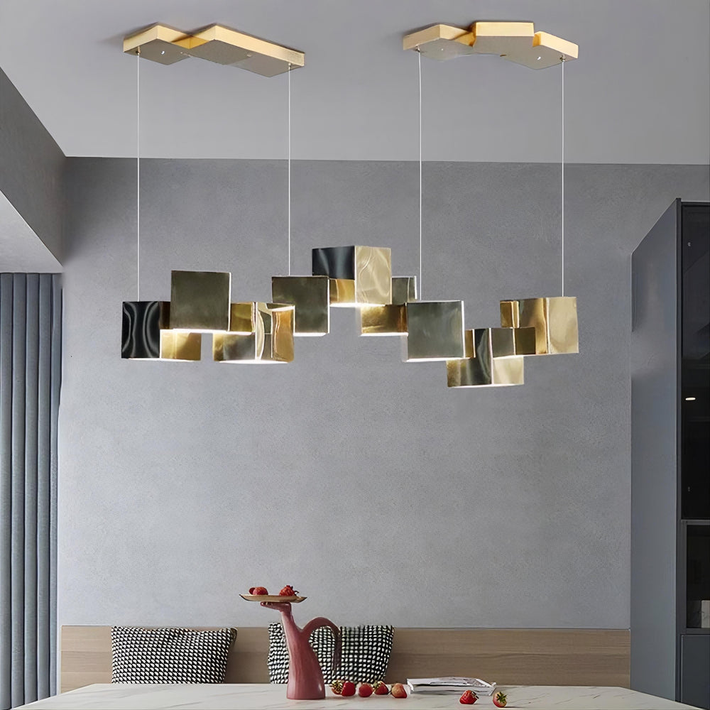 BLITZ Linear Chandelier by Lampadom - close-up
