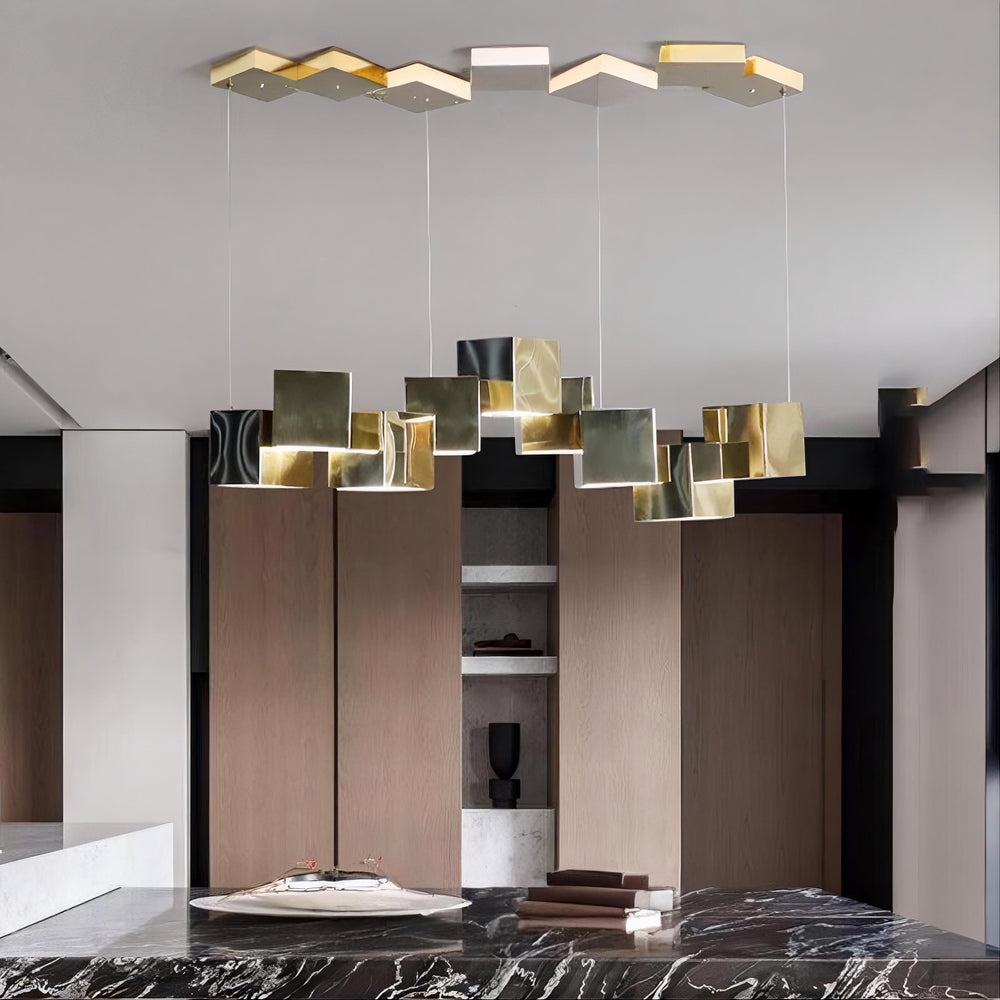 BLITZ Linear Chandelier by Lampadom - ambient shot