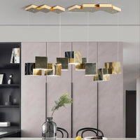 BLITZ Linear Chandelier by Lampadom - angle view