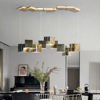 BLITZ Linear Chandelier by Lampadom - angle view