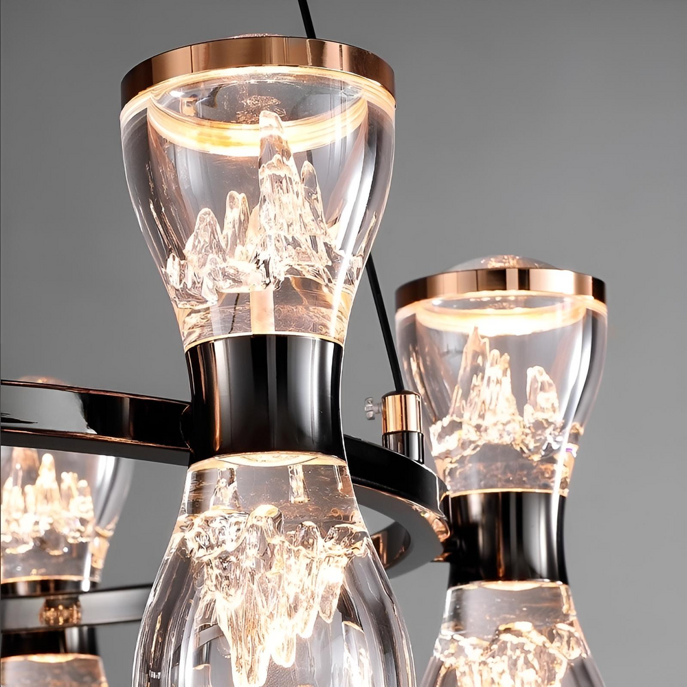 BODE Linear Chandelier by Lampadom - ambient shot