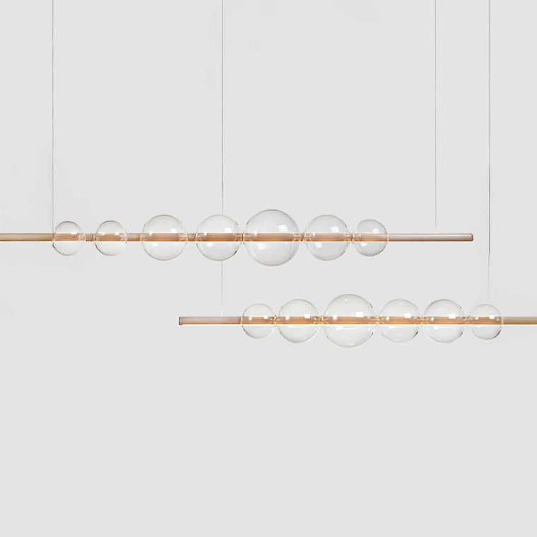 Bodo Linear Chandelier by Lampadom - top view
