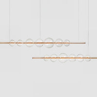 Bodo Linear Chandelier by Lampadom - top view