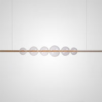 Bodo Linear Chandelier by Lampadom - angle view