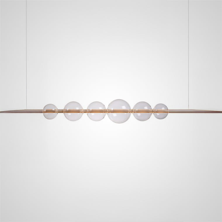 Bodo Linear Chandelier by Lampadom - side view