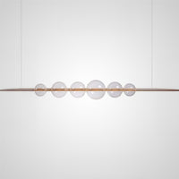 Bodo Linear Chandelier by Lampadom - side view