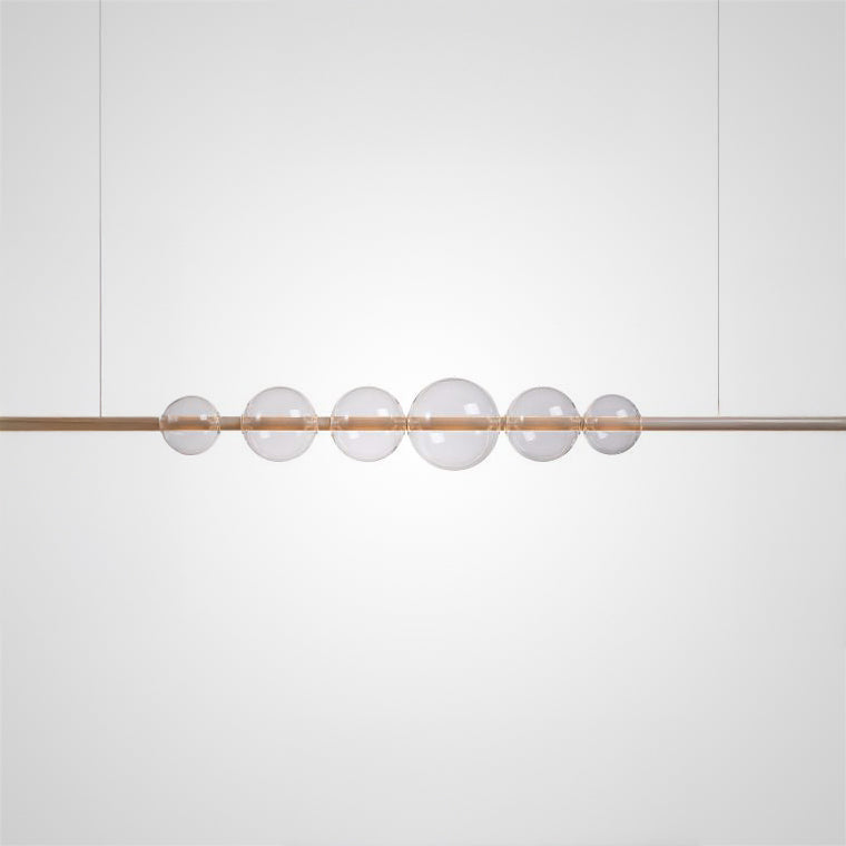 Bodo Linear Chandelier by Lampadom - angle view
