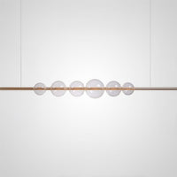 Bodo Linear Chandelier by Lampadom - angle view