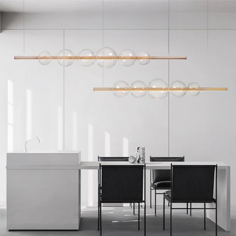 Bodo Linear Chandelier by Lampadom - scale reference