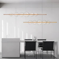 Bodo Linear Chandelier by Lampadom - scale reference