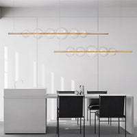 Bodo Linear Chandelier by Lampadom - scale reference