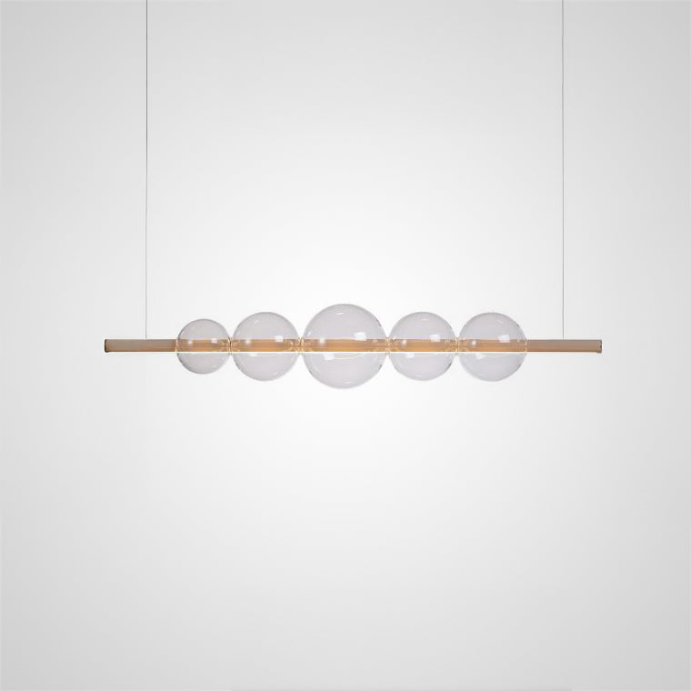 Bodo Linear Chandelier by Lampadom - angle view