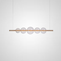Bodo Linear Chandelier by Lampadom - angle view