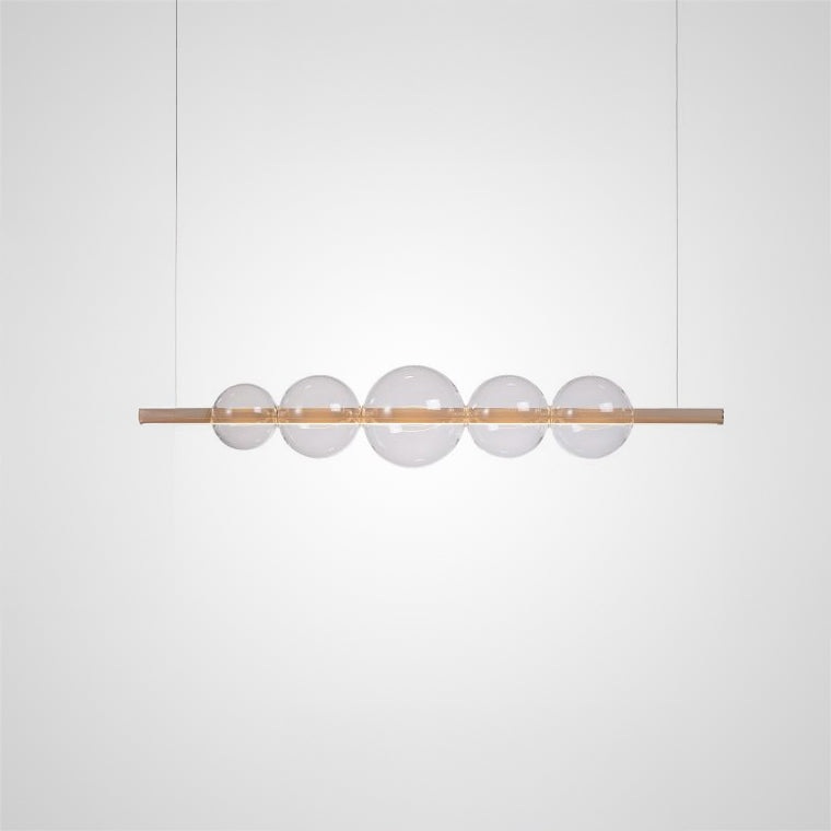 Bodo Linear Chandelier by Lampadom - top view