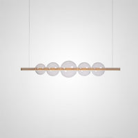 Bodo Linear Chandelier by Lampadom - angle view