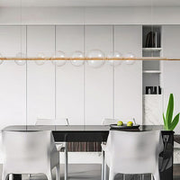 Bodo Linear Chandelier by Lampadom - detail view