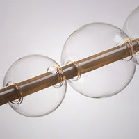 Bodo Linear Chandelier by Lampadom - scale reference