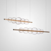 Bodo Linear Chandelier by Lampadom - side view