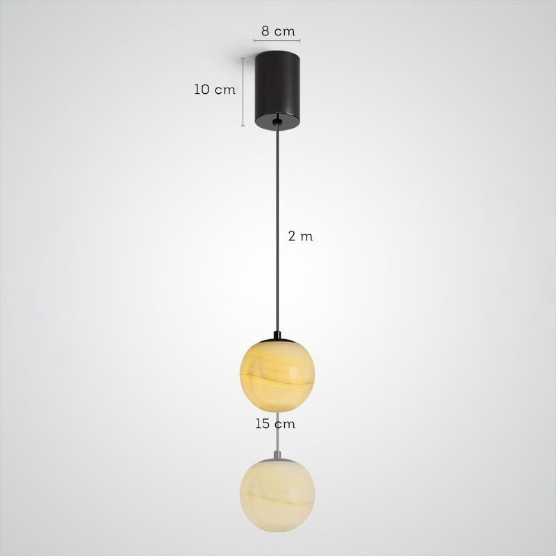 BONN NEPHRITE Pendant by Lampadom - angle view