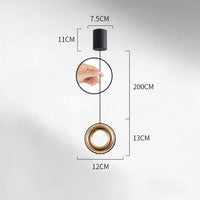 BOSSE Pendant by Lampadom - side view