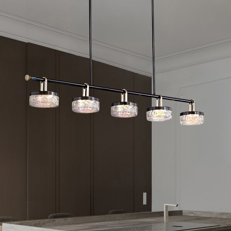 BRAMER Linear Chandelier by Lampadom - close-up