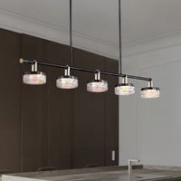 BRAMER Linear Chandelier by Lampadom - close-up