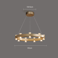 BRANDON Ring Chandelier by Lampadom - top view