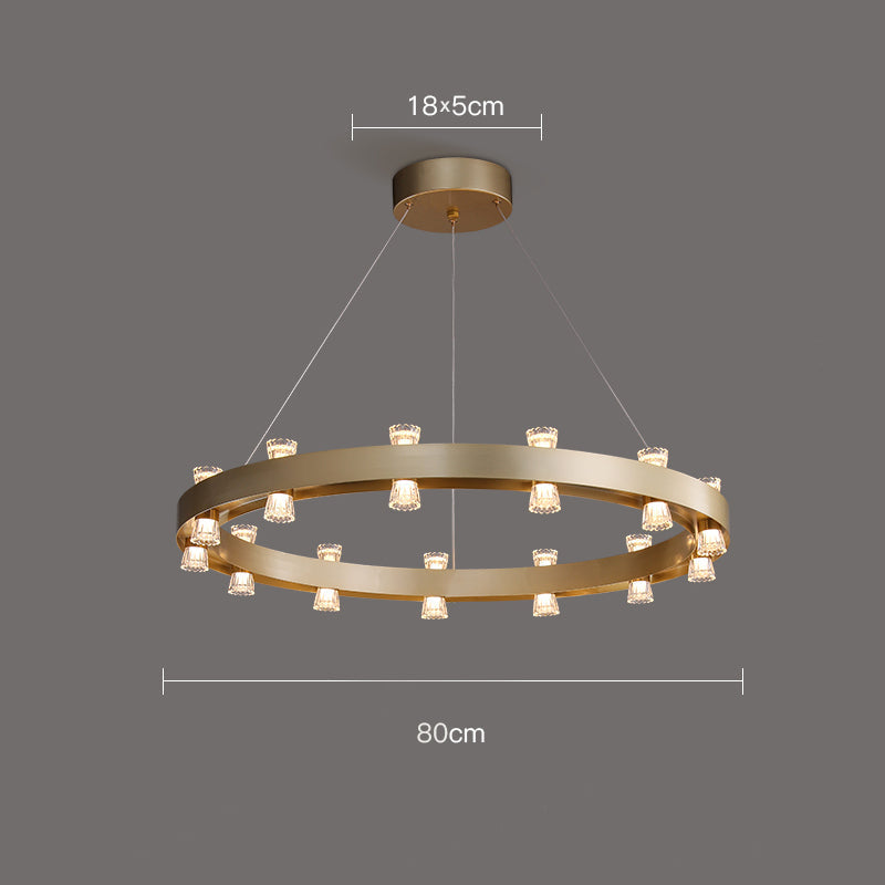 BRANDON Ring Chandelier by Lampadom - top view