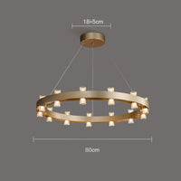 BRANDON Ring Chandelier by Lampadom - top view