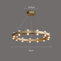 BRANDON Ring Chandelier by Lampadom - angle view