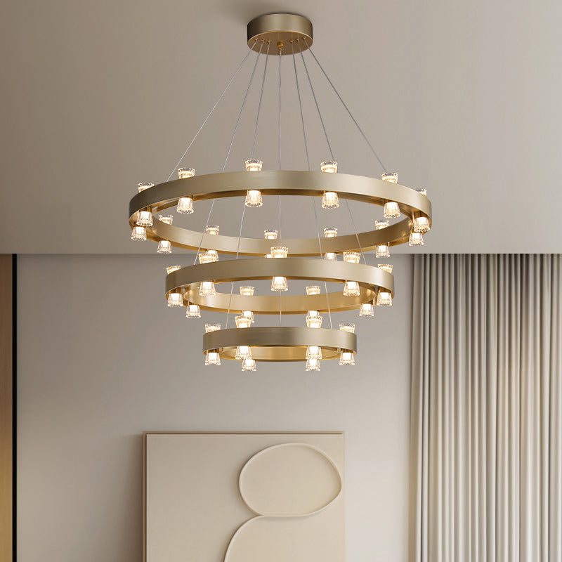 BRANDON Ring Chandelier by Lampadom - close-up