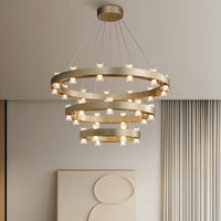 BRANDON Ring Chandelier by Lampadom - close-up