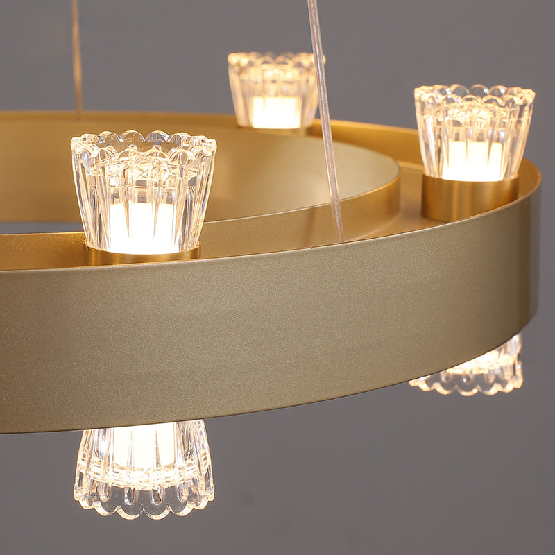 BRANDON Ring Chandelier by Lampadom - close-up
