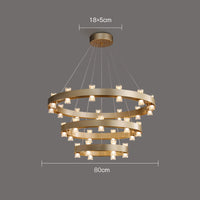BRANDON Ring Chandelier by Lampadom - side view