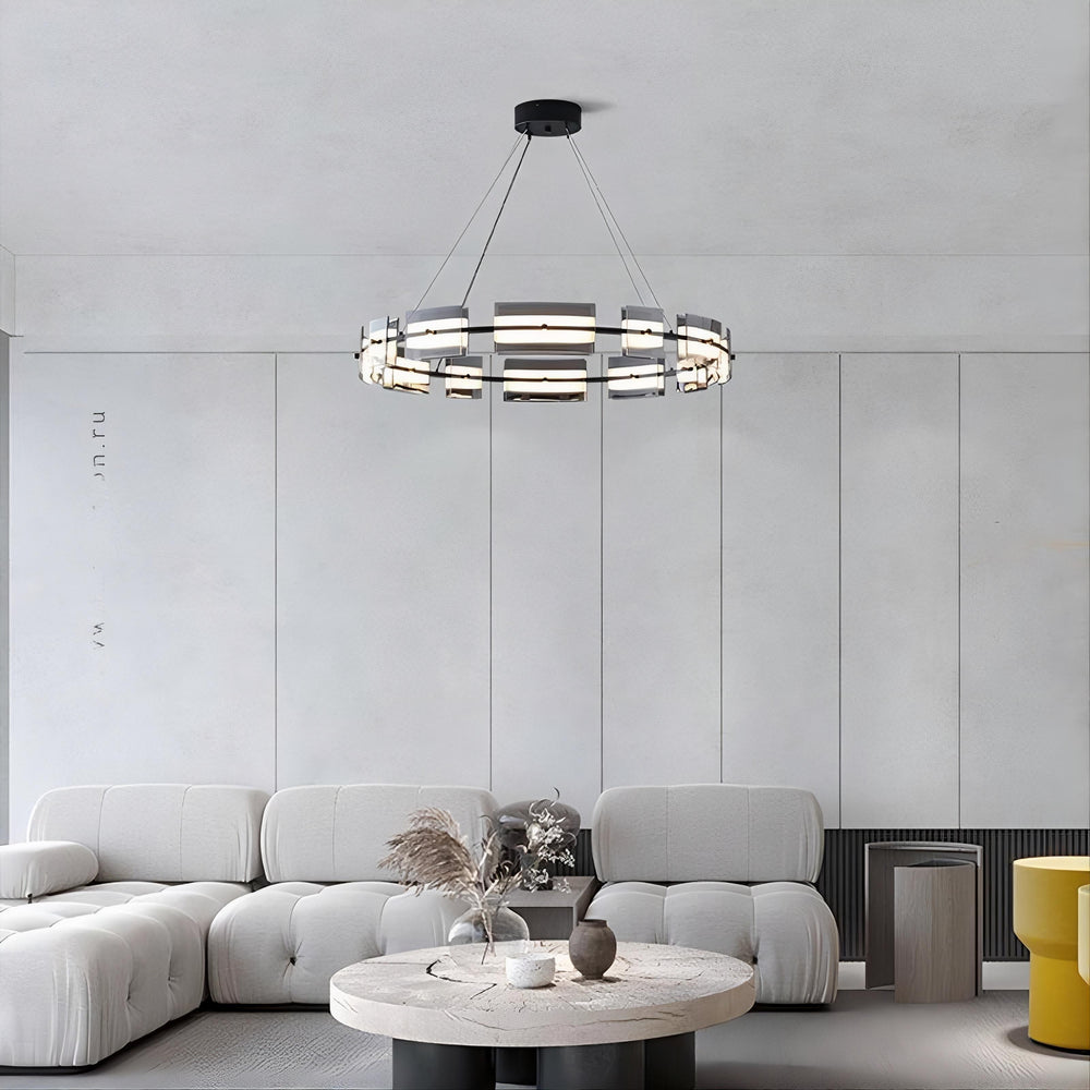 BRIAND Ring Chandelier by Lampadom - side view