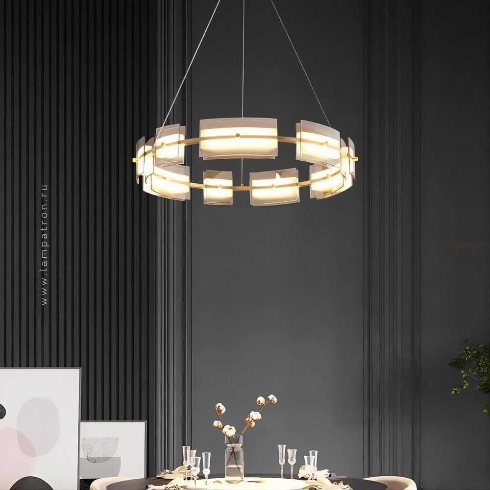 BRIAND Ring Chandelier by Lampadom - scale reference