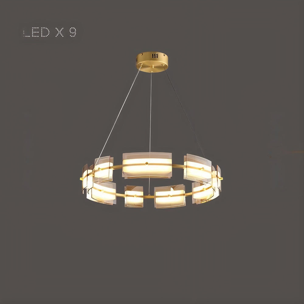 BRIAND Ring Chandelier by Lampadom - side view