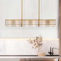 BRIEF Linear Chandelier by Lampadom - ambient shot