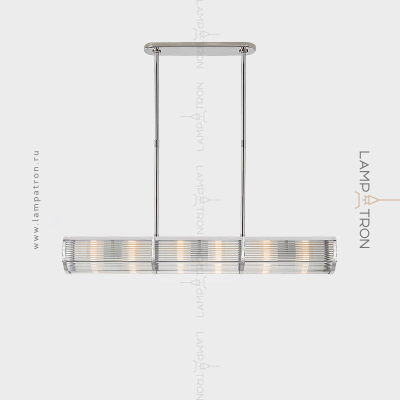 BRIEF Linear Chandelier by Lampadom - scale reference