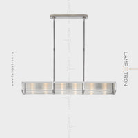 BRIEF Linear Chandelier by Lampadom - scale reference