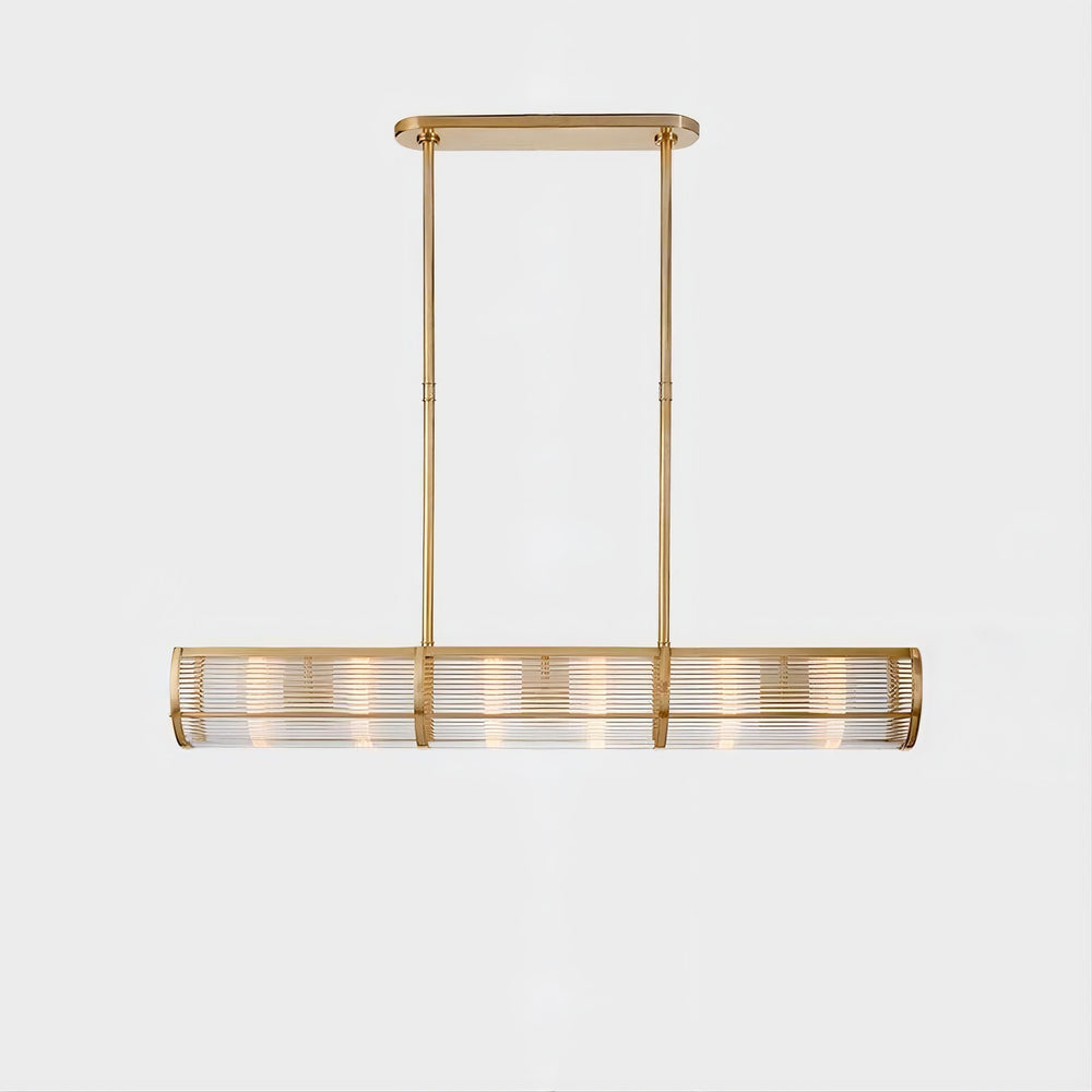 BRIEF Linear Chandelier by Lampadom - angle view
